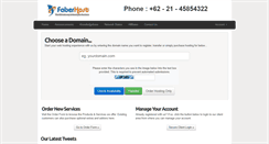 Desktop Screenshot of online.faberhost.com