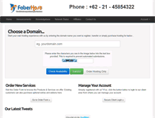 Tablet Screenshot of online.faberhost.com